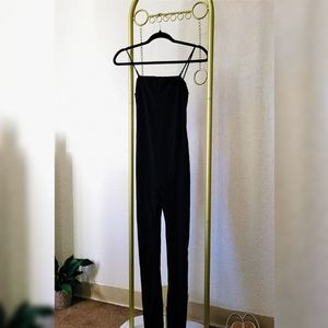 Fashion Nova Black Straight Edge Jumpsuit in S Small